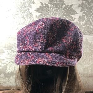 Gap Mauve/Purple Floral Hat 99% Cotton SZ S/M